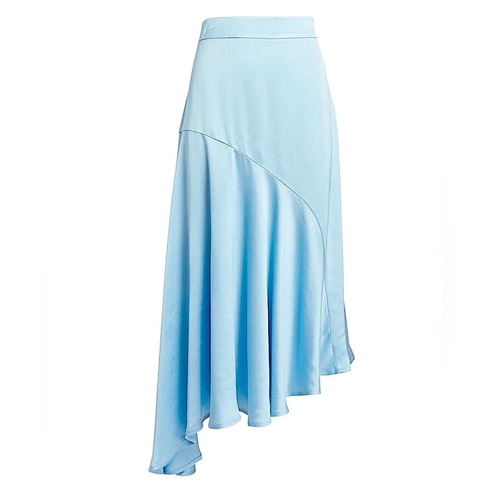 Azura Asymmetrical Satin Skirt